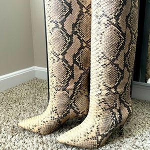 Yeezy Snake skin boots
